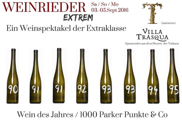 Weinrieder EXTREM – Das Weinspektakel der Sonderklasse