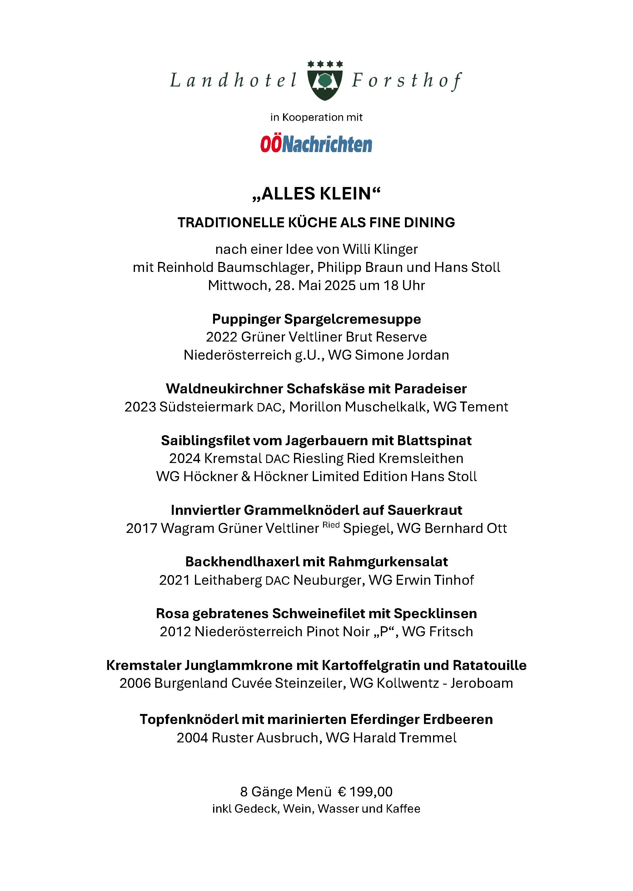 VA OÖN Klinger Klein aber Fein der oberösterreichische n Kuche