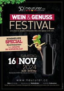 Neururers Wein & Genuss-Festival mit Sonderkonditionen für TSOV-Mitglieder