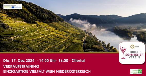 Verkaufstraining Zillertal - Vielfalt Wein Niederösterreich