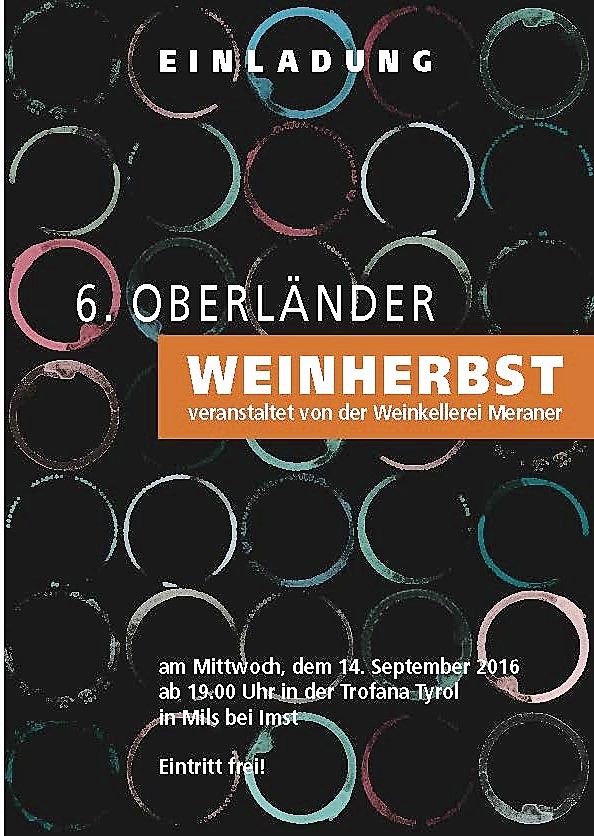 6. Oberländer Weinherbst von Meraner!